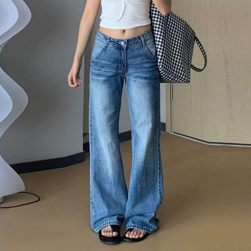 American Retro Flared Jeans For Women In Spring And Autumn 2025