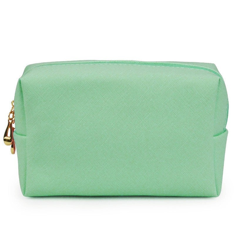 PU Leather Octagonal Square Makeup Storage Bag, Simple Design