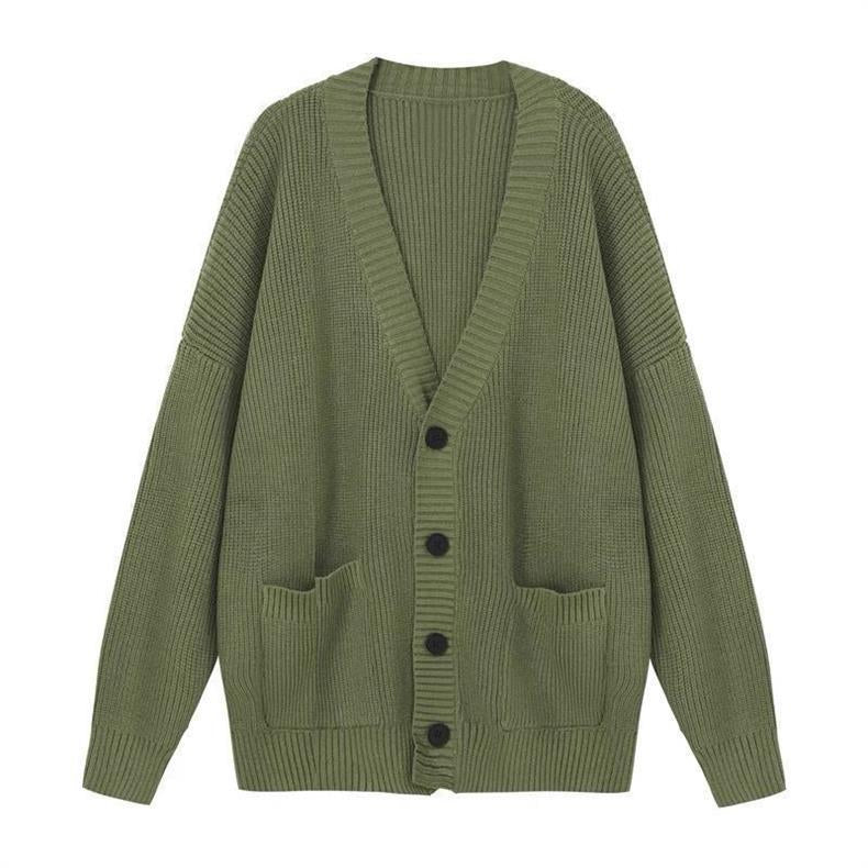 Women's Sweater Jacket And Retro Pleated Skirt Two-Piece Set