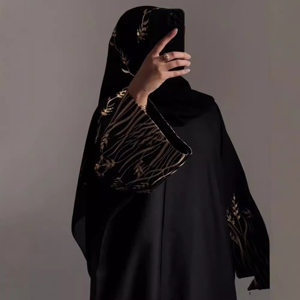 Arab Embroidery Embroidery Outerwear Abaya Robe