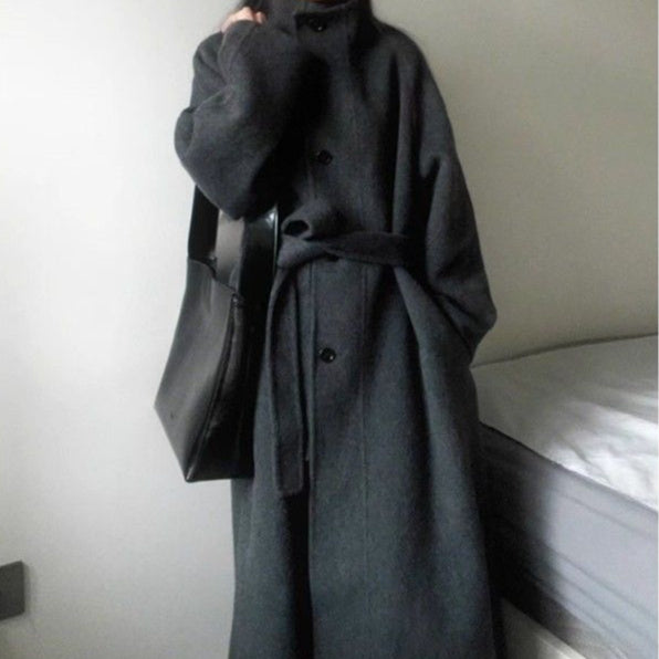 Women's New Wool Coat Petite Korean Mid-length