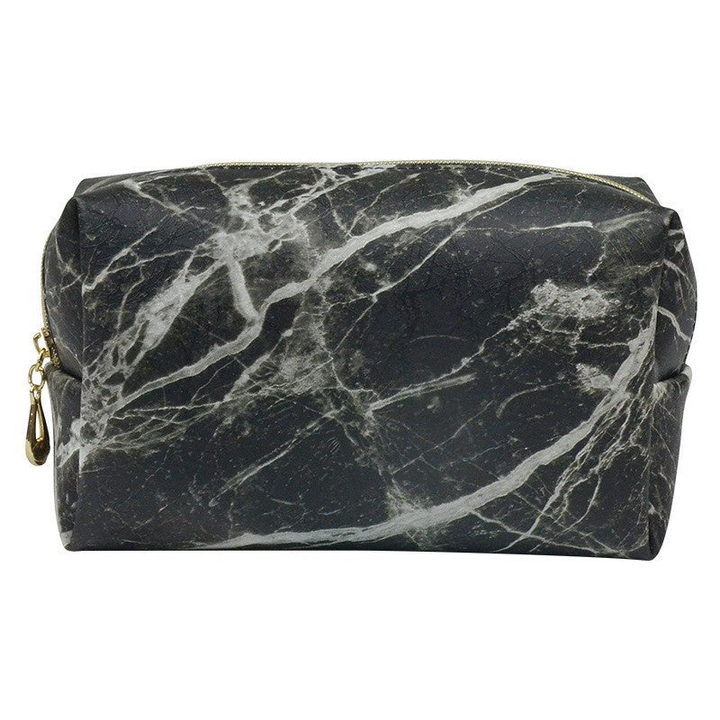 PU Leather Octagonal Square Makeup Storage Bag, Simple Design