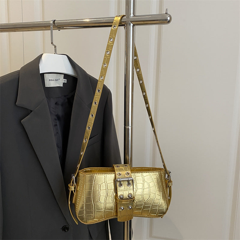 Heavy-metal-style Underarm Bag Perfect For Everyday Shoulder Wear