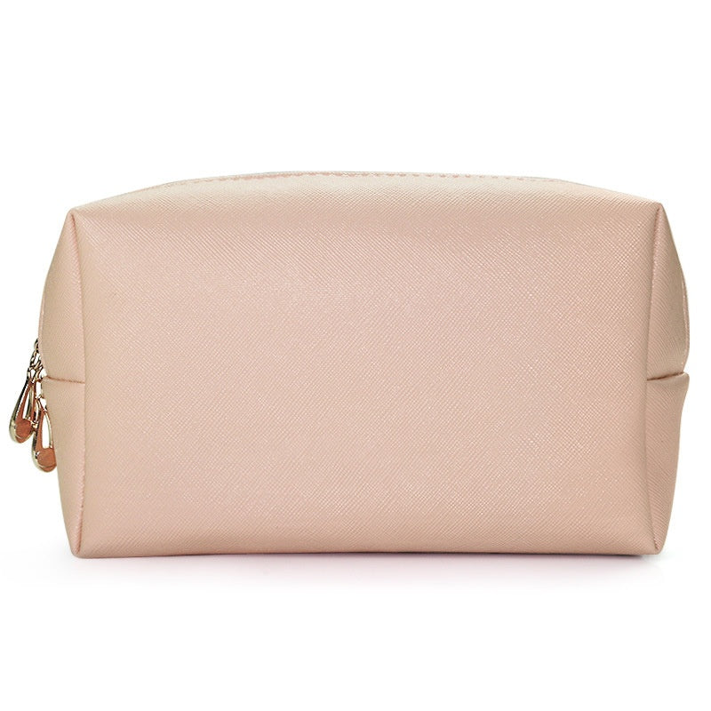 PU Leather Octagonal Square Makeup Storage Bag, Simple Design