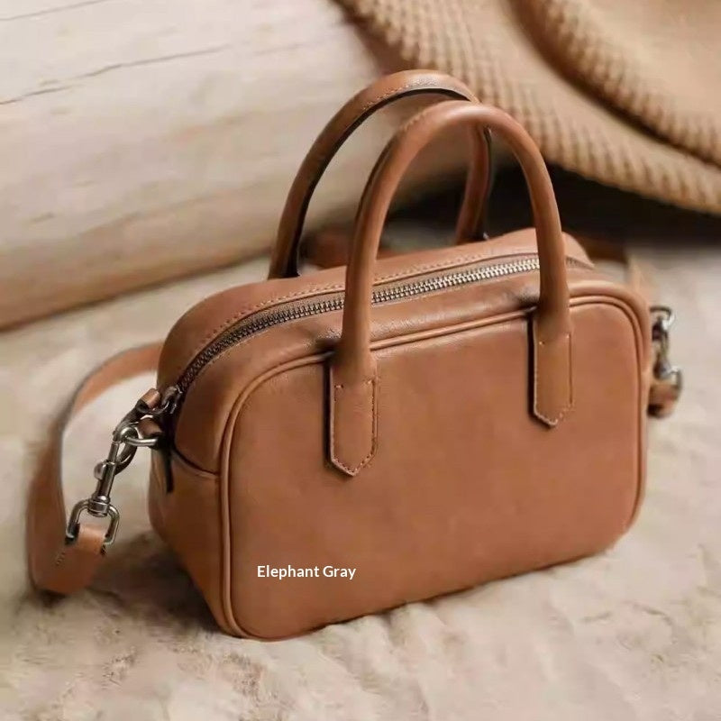 Vegetable-tanned Cowhide Casual Women's Shoulder Bag
