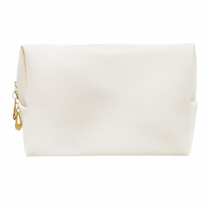 PU Leather Octagonal Square Makeup Storage Bag, Simple Design