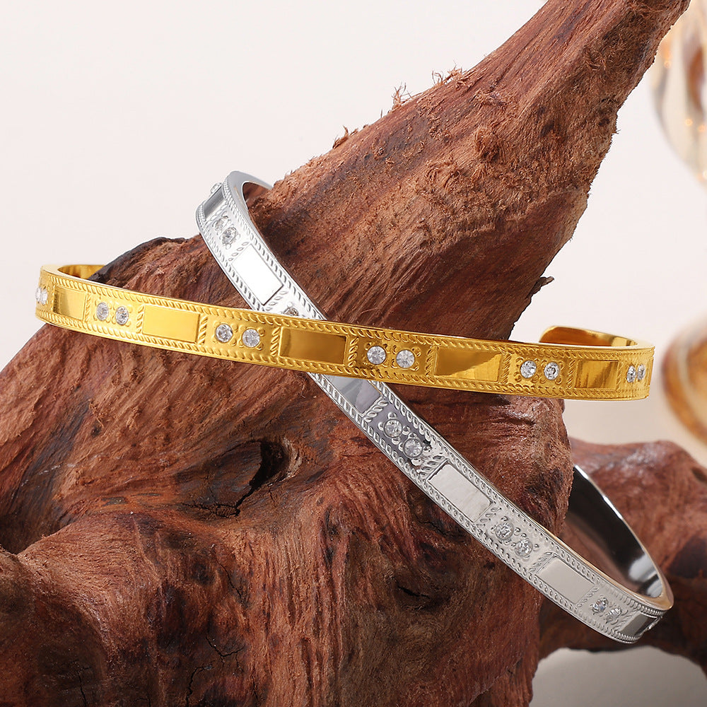 Buckle Bracelet Alloy Open-end Bracelet