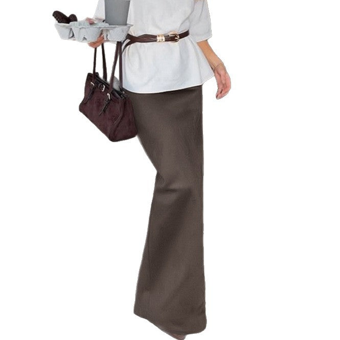 Ladies' Mid-length Slit Fishtail Skirt